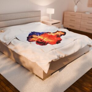 sacred heart of jesus velveteen plush blanket