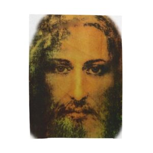 face of jesus velveteen plush blanket