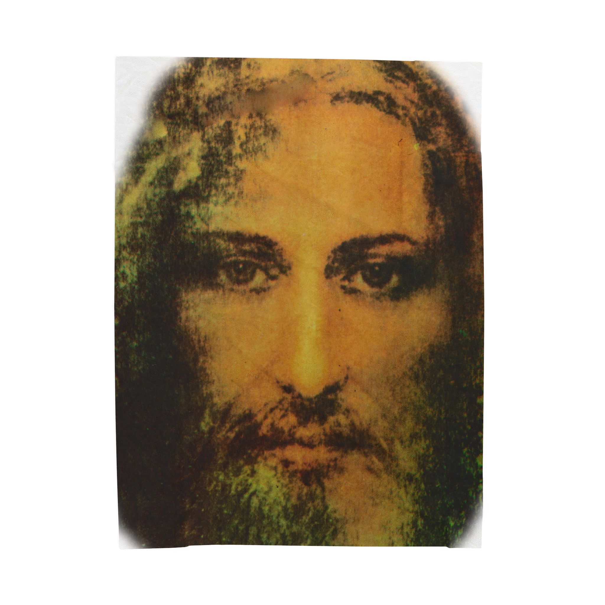 face of jesus velveteen plush blanket face of jesus velveteen plush blanket