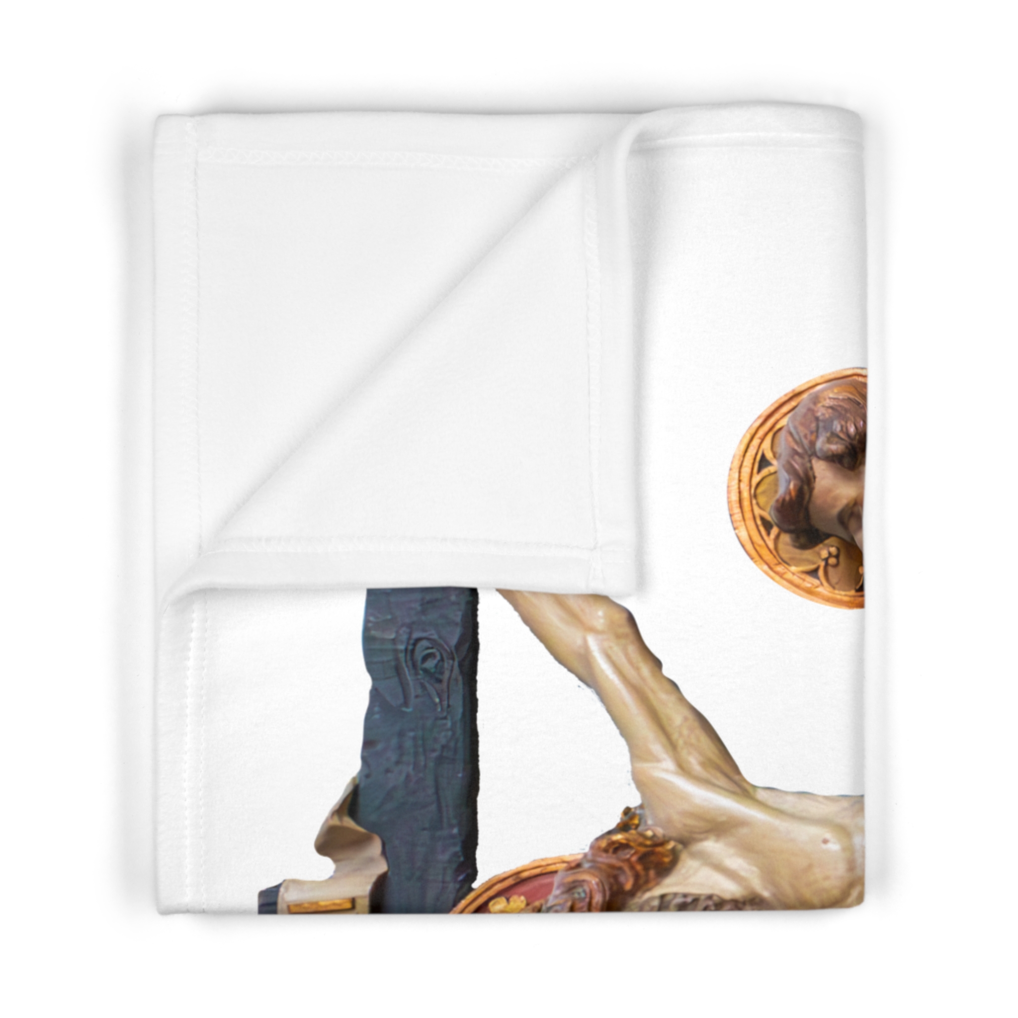 crucifixion scene soft fleece baby blanket crucifixion scene soft fleece baby blanket