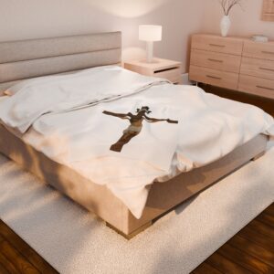 jesus crucified velveteen plush blanket