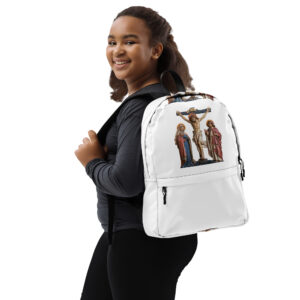 crucifixion scene backpack