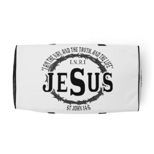 i am the way, the truth and the life duffle bag