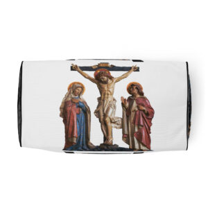 crucifixion scene duffle bag