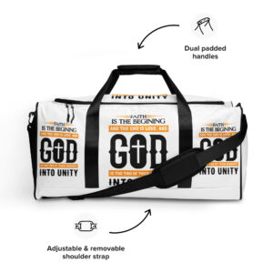 faith and love duffle bag