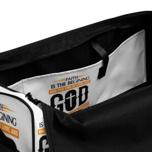 faith and love duffle bag