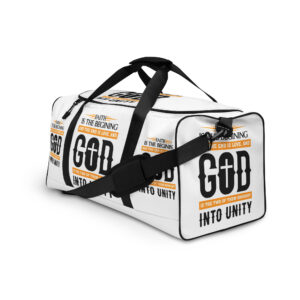 faith and love duffle bag
