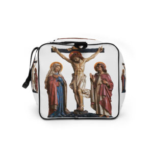 crucifixion scene duffle bag