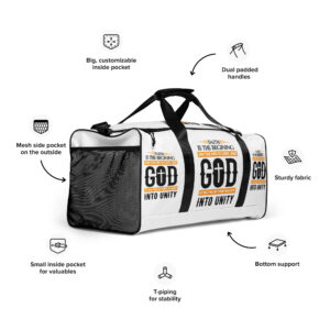 faith and love duffle bag