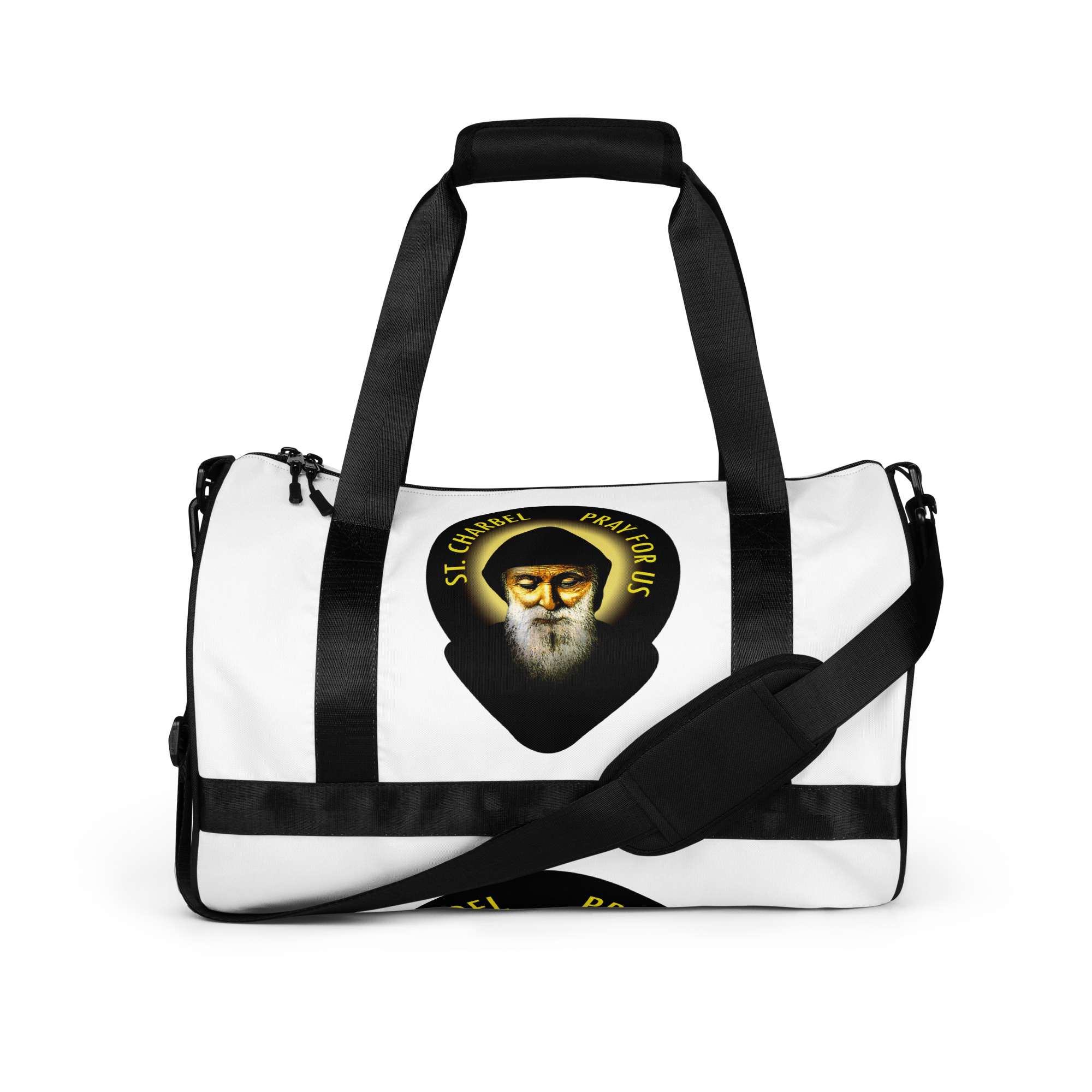 st charbel pray for us gym bag st charbel pray for us gym bag