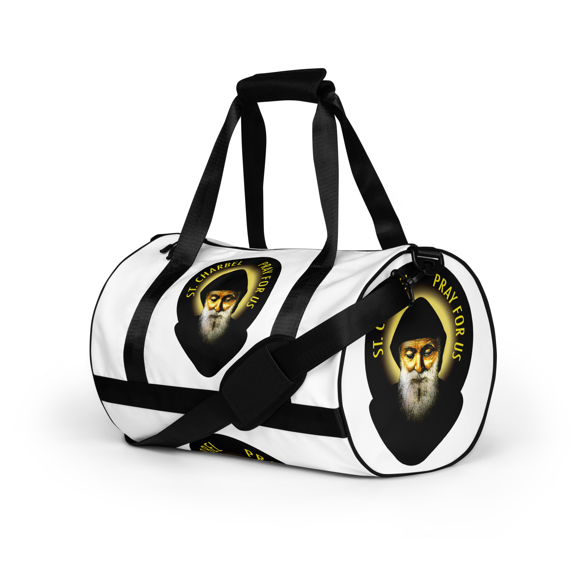 st charbel pray for us gym bag st charbel pray for us gym bag