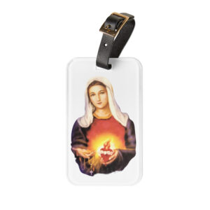 immaculate heart of mary luggage tag
