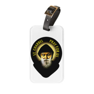 st charbel pray for us luggage tag