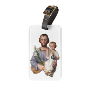 Shop st joseph and the child jesus luggage tag