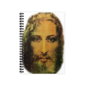 face of jesus ruled line spiral notebook