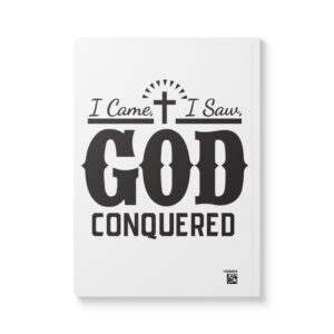 i came, i saw, god conquered softcover journal with inside prints