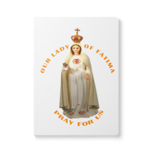 our lady of fatima pray for us softcover journal with inside prints