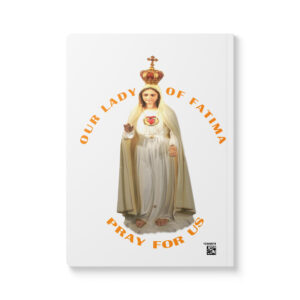 our lady of fatima pray for us softcover journal with inside prints