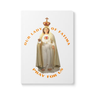 our lady of fatima pray for us softcover journal with inside prints