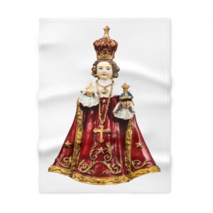 infant of prague soft fleece baby blanket