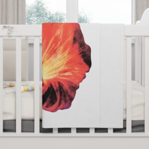 sacred heart of jesus soft fleece baby blanket
