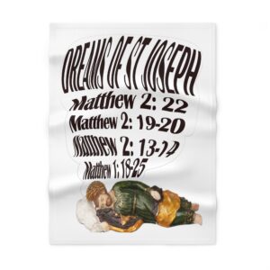 st joseph's four dreams soft fleece baby blanket