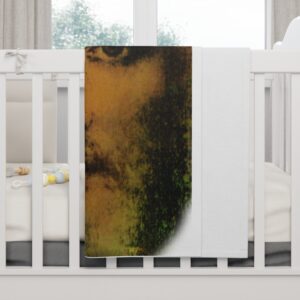 face of jesus soft fleece baby blanket