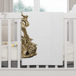 st michael archangel soft fleece baby blanket
