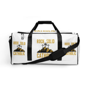 Shop rock solid catholic duffle bag