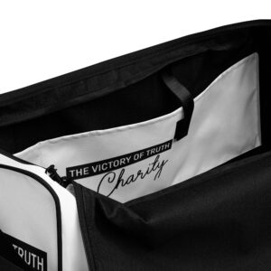 victory is the truth of charity duffle bag