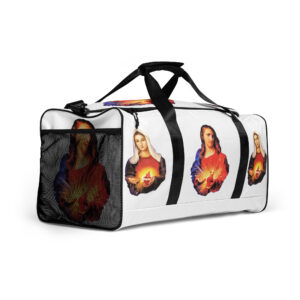 sacred heart of jesus and immaculate heart of mary duffle bag