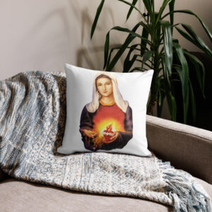 immaculate heart of mary premium pillow