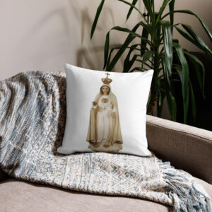 our lady of fatima premium pillow