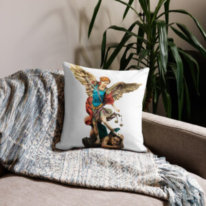 st michael archangel color premium pillow