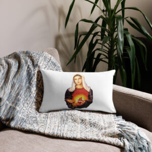 immaculate heart of mary premium pillow