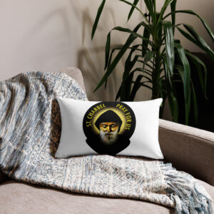 st charbel pray for us premium pillow