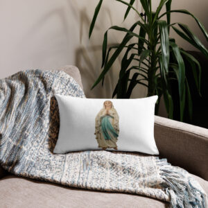 our lady of lourdes premium pillow