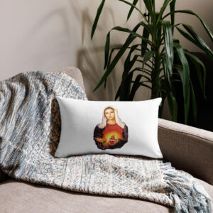 immaculate heart of mary premium pillow