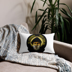 st charbel pray for us premium pillow