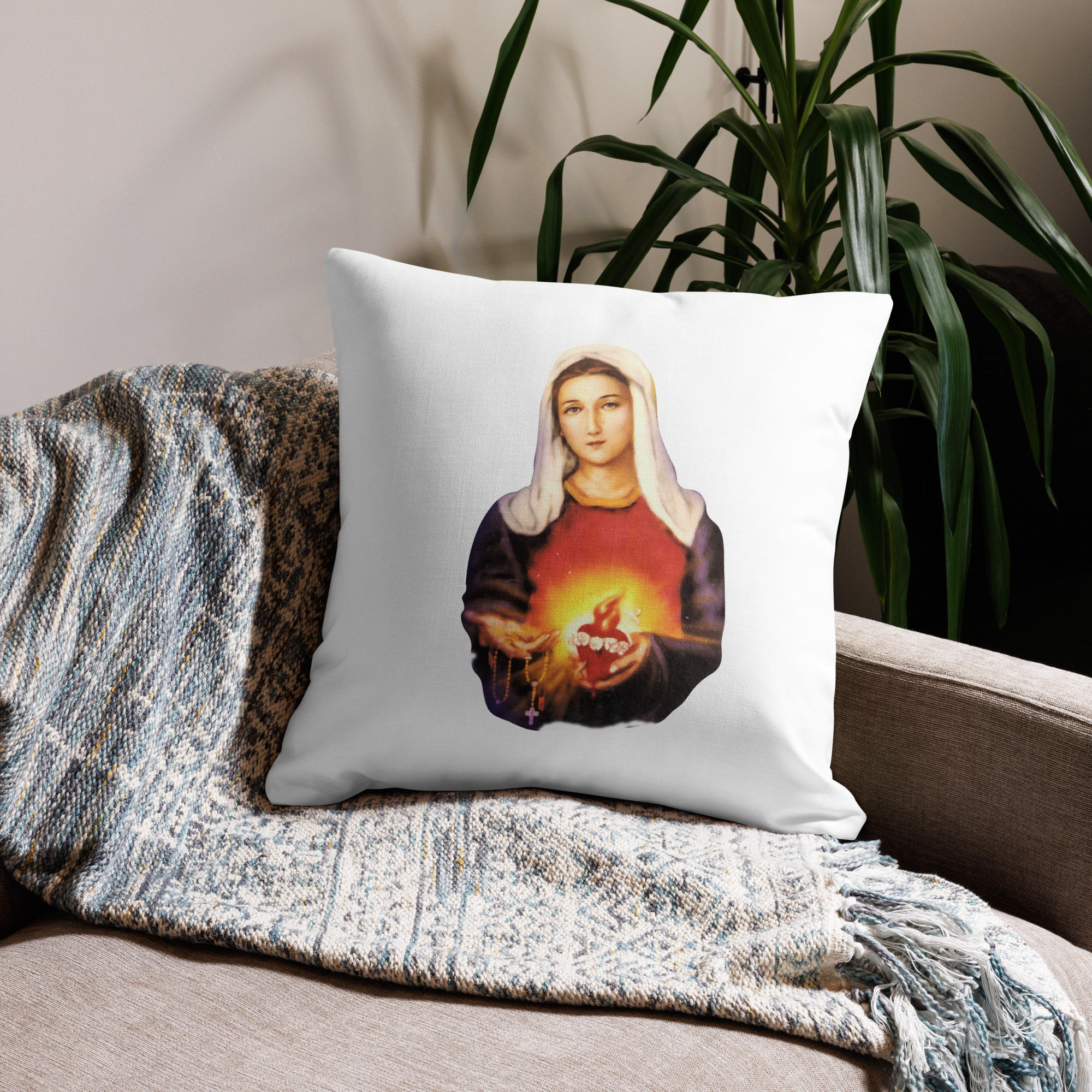 immaculate heart of mary premium pillow immaculate heart of mary premium pillow