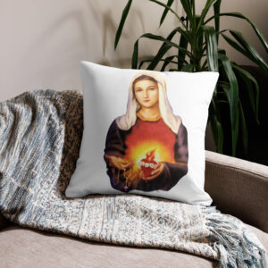 immaculate heart of mary premium pillow