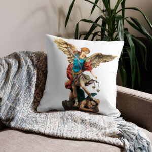st michael archangel color premium pillow