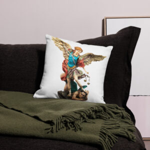 st michael archangel color premium pillow case