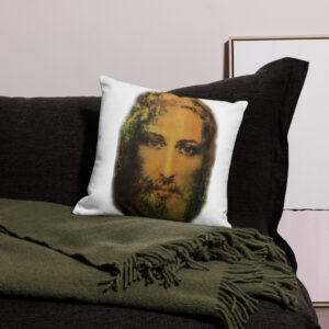 face of jesus premium pillow case