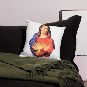 sacred heart of jesus premium pillow case