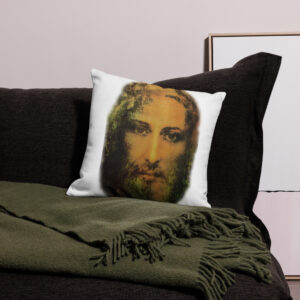 face of jesus premium pillow case