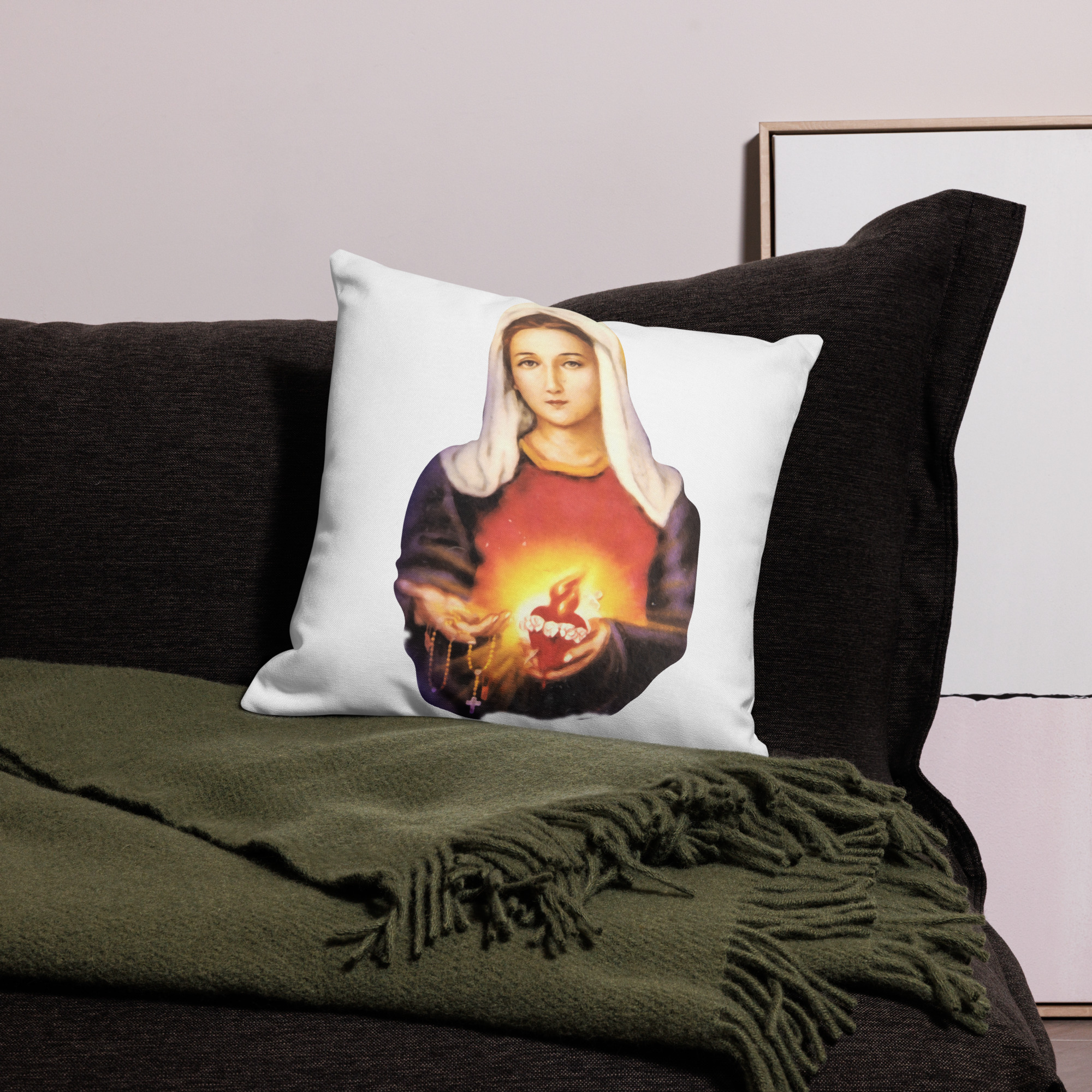 immaculate heart of mary premium pillow case immaculate heart of mary premium pillow case