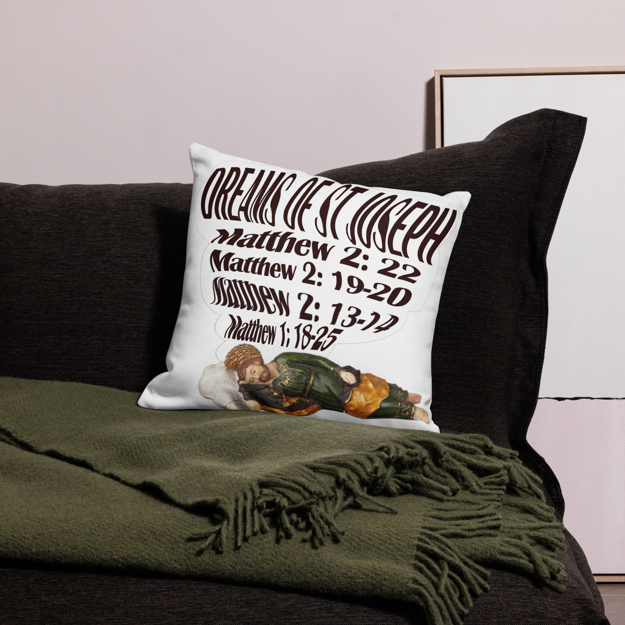 dreams of st joseph premium pillow case dreams of st joseph premium pillow case