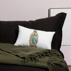 our lady of lourdes premium pillow case