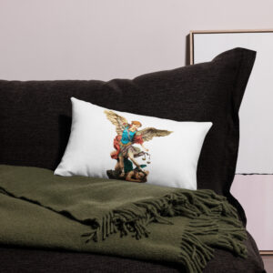 st michael archangel color premium pillow case